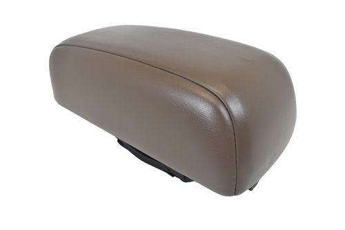 1997-1999 Nissan Maxima Center Console Lid Cover Armrest Brown Leather OEM - Picture 5 of 10