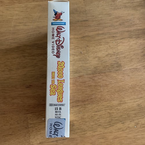 Walt Disney Home Video: 20,000 Leagues Under The Sea Rare! Beta Video Betamax - Imagen 3 de 5