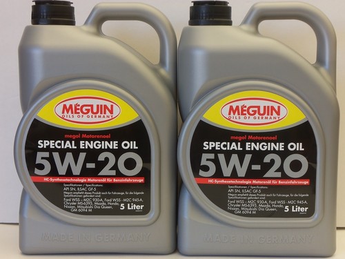 €5.29/l Meguin Megol Special Engine Oil SAE 5W-20 10L Chrysler MS-6395 ...