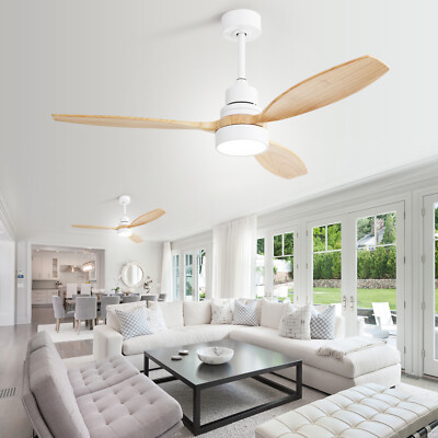 52 inch Ceiling Fans with Lights and Remote Control Multi-functional Quiet Fans