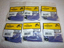 (LOT OF 6)-GARY YAMAMOTO RUBBER JIGS 1/2OZ 45-12-004 IN THE COLOR PURPLE M5308