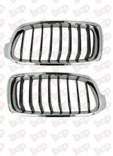BMW 3 SERIES F30 FRONT SPORT CHROME KIDNEY GRILLE LEFT AND RIGHT PAIR 2011-2019