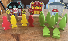 Wooden Railway Accessories Lot Thomas  Friends Brio Trees Buildings Signs