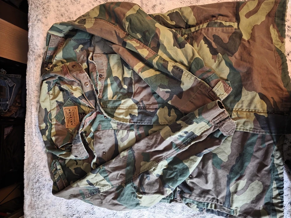 Chaqueta de Campo Arizona Jean Co. Camuflada XL - 100% Algodón Estilo Militar Foto 4 de 4