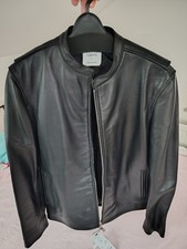 UNITED TOKYO Herren Leder Bikerjacke Schwarz ...