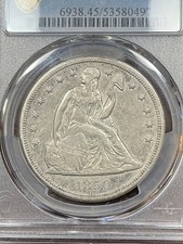 PCGS XF45 1850 O SEATED LIBERTY DOLLAR VERY SCARCE DATE