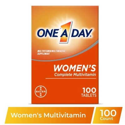 One A Day Women's Multivitamin Tablets, Multivitamins for Women, 100 Count