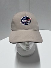 NASA Hat Cap Tan Adjustable US Space And Rocket Center Dad Beige