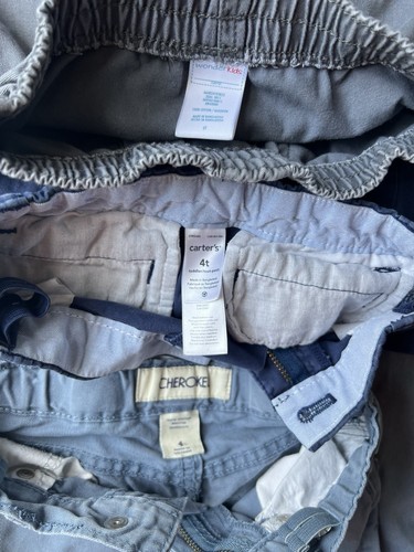 Lot of 7 Pairs of Pants - Boys Size 4 - Gap, Carters Etc Khakis, Gray Jeans - Picture 16 of 23