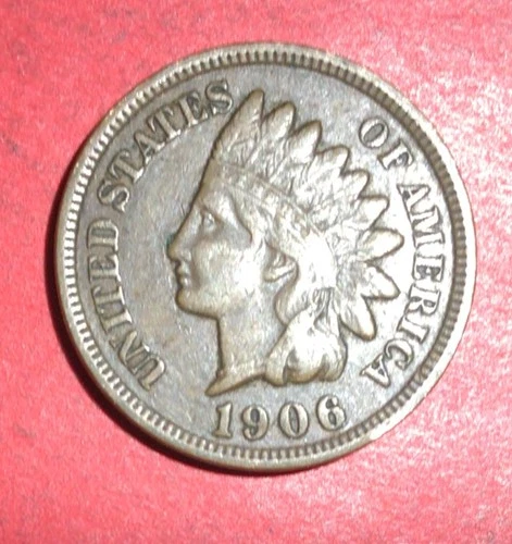 1906 US Indian Head Cent! VF! Old US Coin!