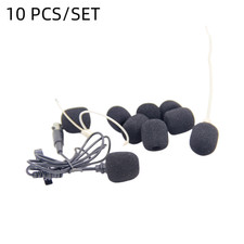 Microphone Cover Microphone Cover 10Pcs 12x10mm Black For Gaming Headset