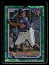 2024 Bowman #BCP-59 Daiverson Gutierrez Chrome Prospects Lunar Glow Refractors