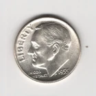 1955 P DIME 90% SILVER 10 CENTS PHILADELPHIA 10¢ UNITED STATES OF AMERICA USA