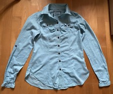 Madonna Bluse XS  100% Baumwolle langarm Hemdbluse #7