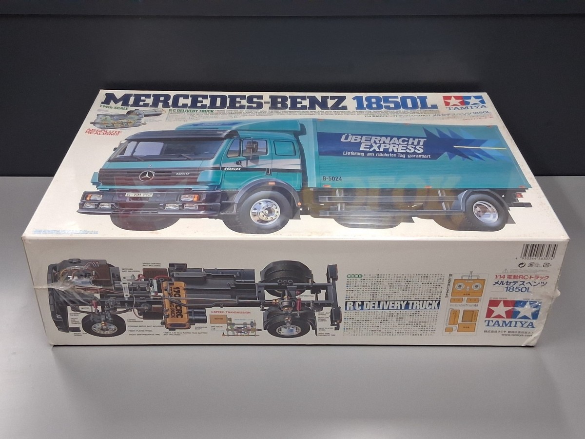 New Sealed Box Tamiya 1/14 R/C Mercedes-Benz 1850L Semi Delivery
