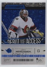2023 Upper Deck Credentials Debut Ticket Access Blue 37/149 Leevi Merilainen z3b