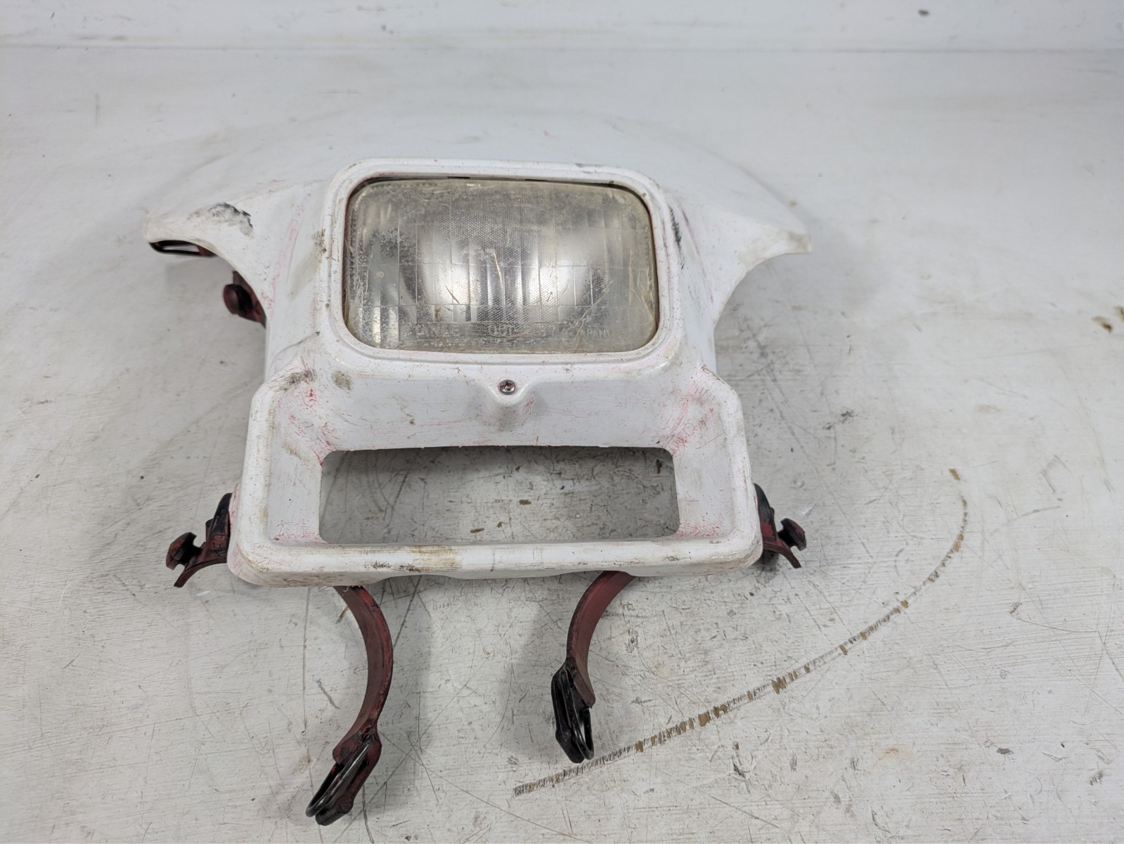 1988 Honda XR250 XR250R Front Lamp Headlight Number Plate Fairing Housing