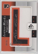2011-12 SP Game Used Edition Letter Marks 8/50 Reggie Leach #LM-RL Auto 0c3