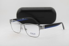 NEW POLO RALPH LAUREN PH1219 9266 GUNMETAL BLACK BLUE AUTHENTIC EYEGLASSES 56-17