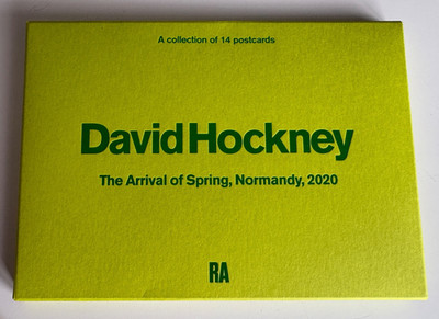 David Hockney. Normandie, 2020. Eine Sammlung von 14 Postkarten