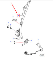 JAGUAR F-PACE X761 Front Left Seatbelt RHD T4A11100PVJ NEW GENUINE