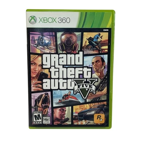 Grand Theft Auto V/5 (Microsoft Xbox 360, 2013) Complete with Manual