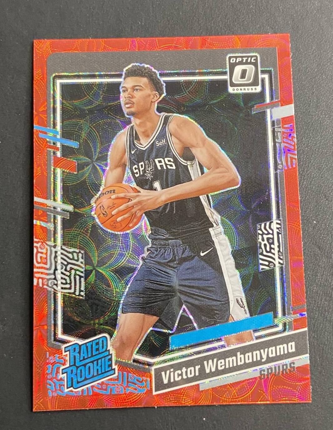 2023-24 Donruss Optic Victor Wembanyama #225 RC Rated Rookie Red Scope