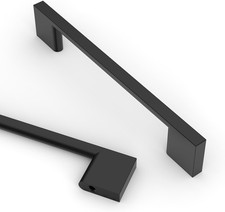 10 Pack 5 Inch 128Mm Matte Black Kitchen Cabinet Handles, Cabinet Pulls Kitchen