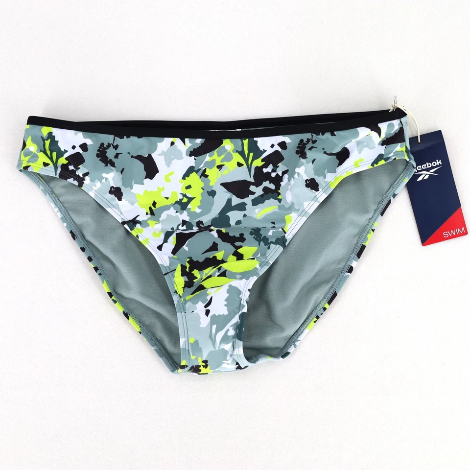 Bikini de natación deportivo estampado de píxeles Reebok para mujer talla L Foto 3 de 4