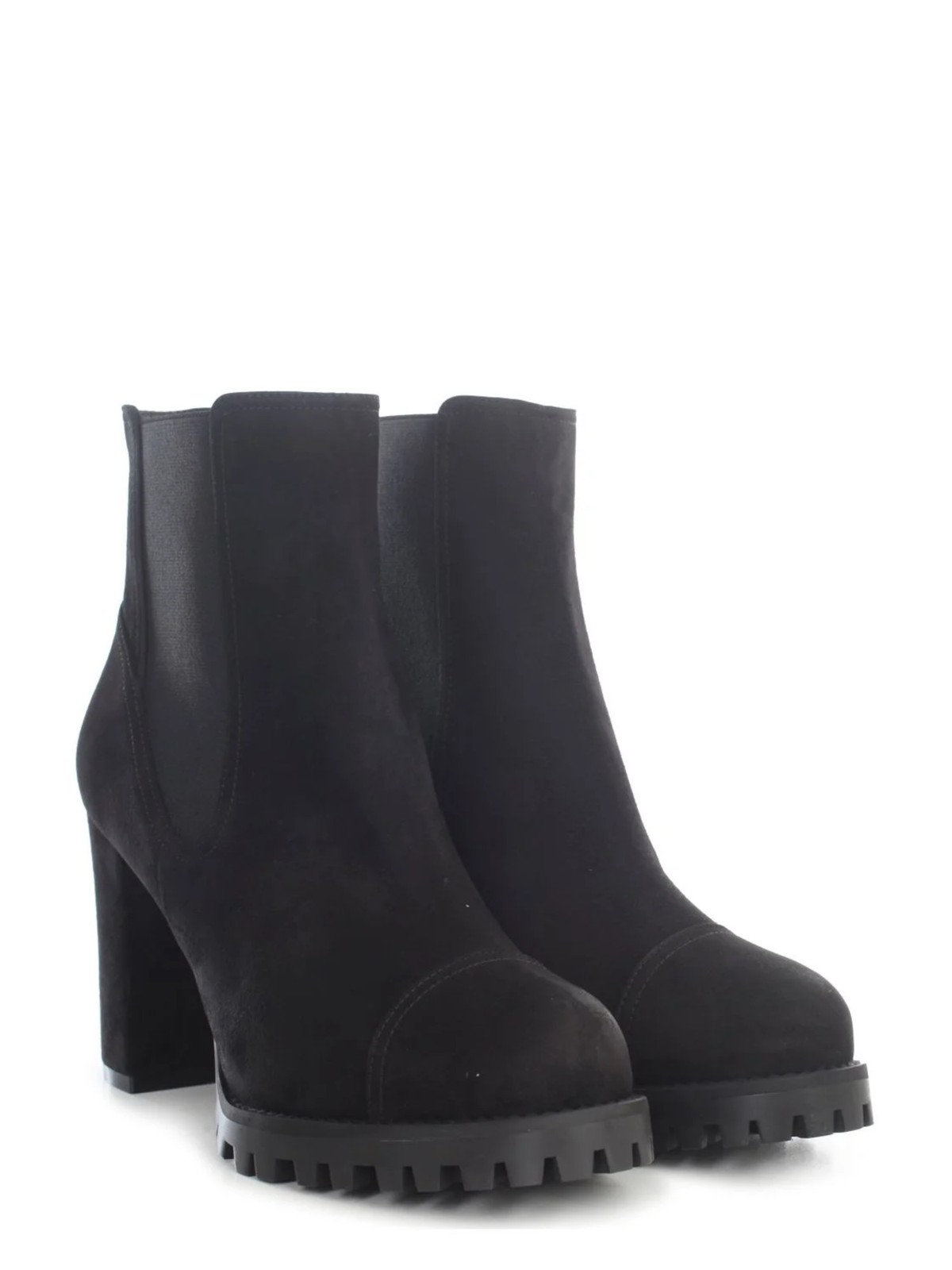 STUART WEITZMAN Женские черные ботильоны Goring Wenda на блочном каблуке с круглым носком 10 м 23090₽