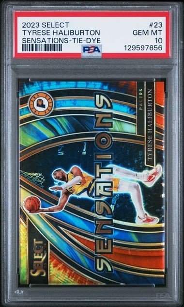 2023 Select Sensations #23 Tyrese Haliburton Tie-Dye SSP /25 PSA 10 GEM Pacers