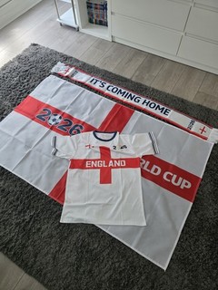 WORLD CUP Footbal Personalized SHIRT Flag SCARF BUNDLE