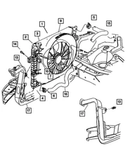 Genuine Mopar Oil Cooler Tube 52079753AB