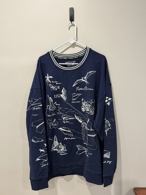 PAPER PLANES    INDIGO INTERNATIONALLY KNOWN CREWNECK SWEATSHIRT SIZE 3XL