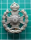 WW 2 Robin Hood Rifles White Metal Cap Badge