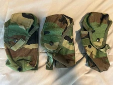 USGI MOLLE II M16A2 Double Mag Pouch M81 Woodland BDU