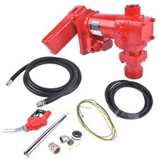 Fuel Transfer Pump 25 GPM 12V w/Automatic Nozzle Hose for Tractor Trucks Boats