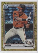 2020 Bowman Chrome Prospects Gold Shimmer Refractor /50 Hunter Bishop 14mh