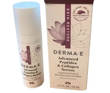  Derma E Advanced Peptides and Collagen Serum 0.5 Oz- for fine lines & wrinkles