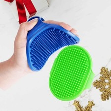 2PCS Dog Grooming Brush Pet Bath Shampoo Massage Deshedding Rubber Comb