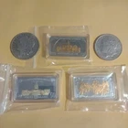 3 Lucky Bars President Bars WGold Accent Plus 2 Morgan's Case Holder Rare!