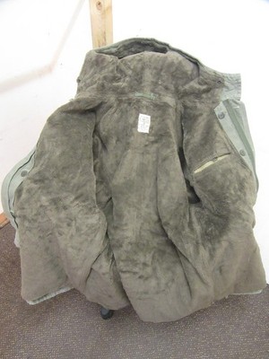 VINTAGE SCHARRER BUNDESWEHR AUSGABE KALTWETTER PARKA JACKE GRÖßE UKL + INNENFUTTER