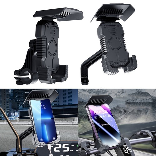 Support téléphone pour moto avec pince forte pour navigation et sécurité