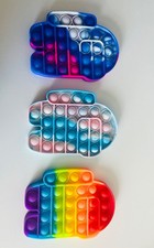 Among us pop it, three different shades including rainbow, great toy collection.