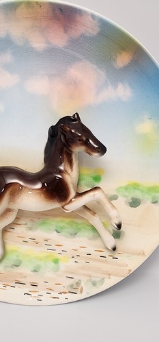Vintage 3 D Horse Filly Plate 1950's Wall Art - Picture 24 of 24