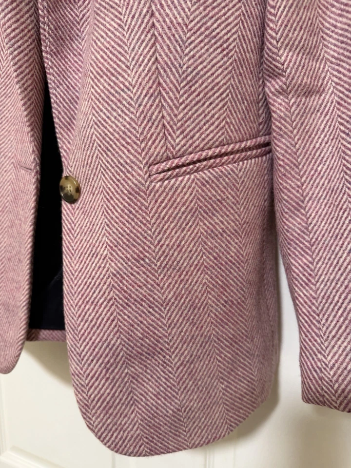 J.Crew Parke Wool Blend Skirt Suit Winter Weight Surgeon’s Buttons Sz Two - Image 4 of 4