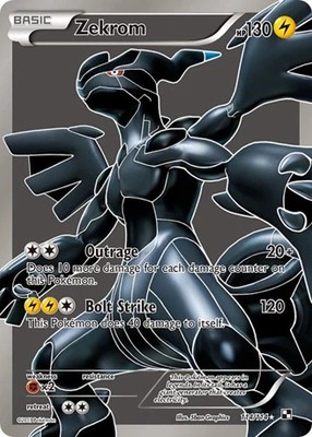 Zekrom (114 Full Art, #114/114) - Holofoil BW - Base Set MP Pokemon
