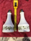 Vintage Gemco Green Crazy Daisy Spring Blossom Oil Vinegar Corelle Pyrex