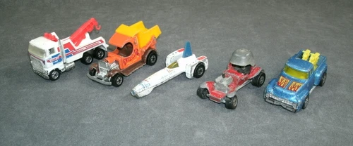 Lot Of 5 Loose/ Open Vintage Hot Wheels Diecast Trucks and Cars 1/64