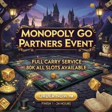 Monopoly Go Stickers 1  - 6   PARTNERS EVENT AVAILABLE CHEAPEST  SUPER FAST  24/7
